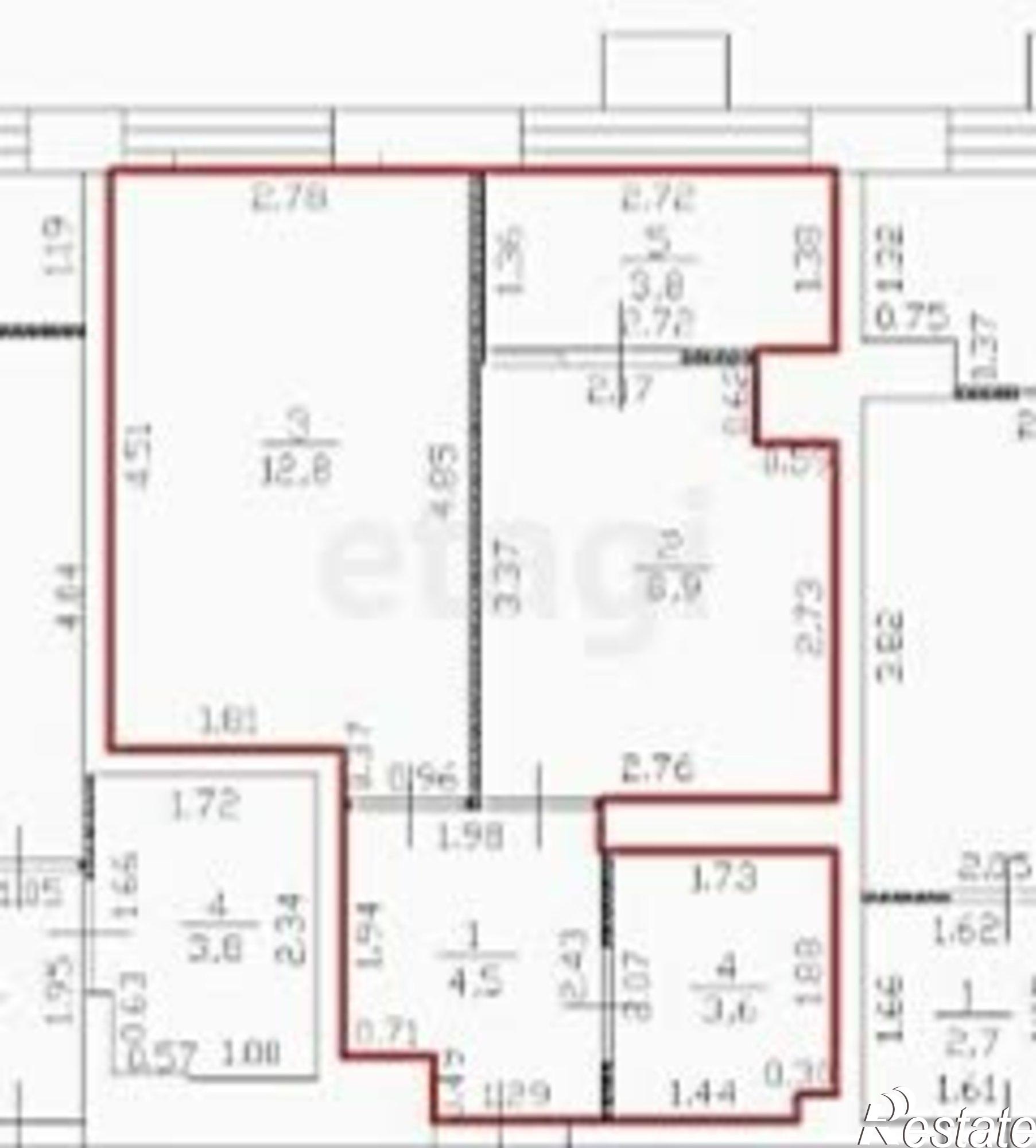 Купить квартиру за 4 000 000 рублей на Тула, посёлок Горелки, Ключевая улица, 8