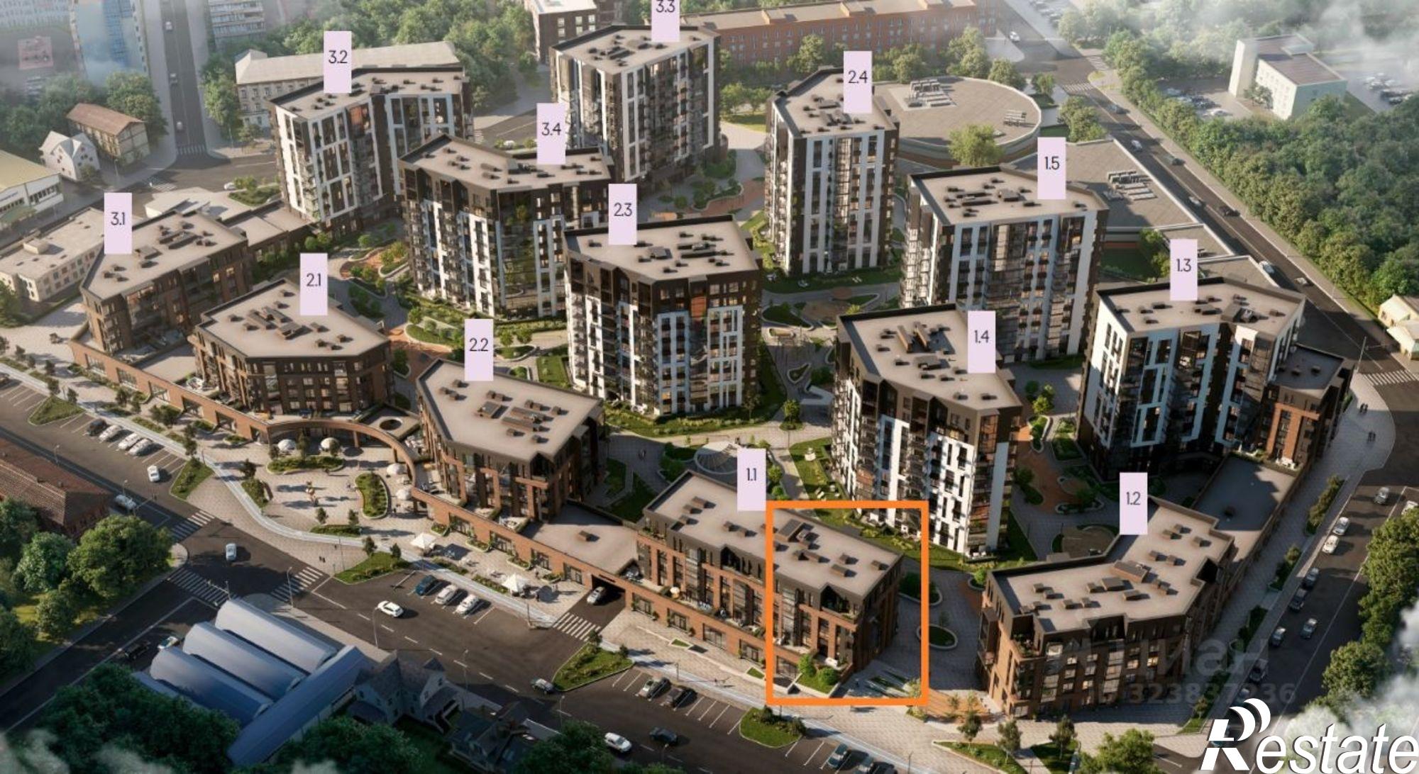 Купить квартиру за 15 400 000 рублей на Тула, Хлебная площадь, 8к3