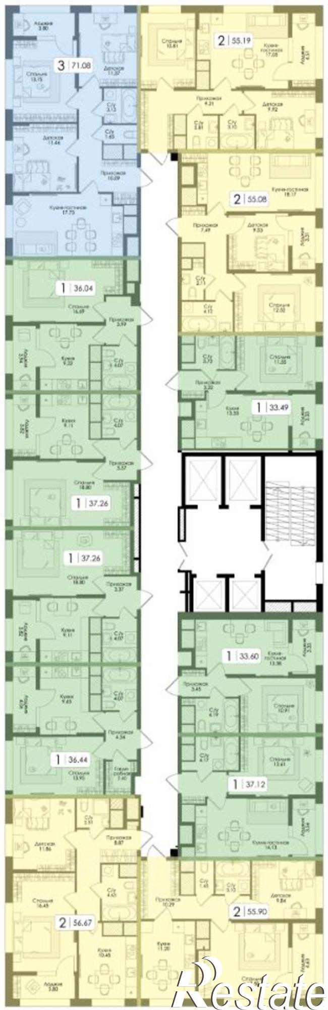 Купить квартиру за 4 697 630 рублей на Торховский проезд 4