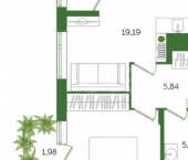 1-комн, 47 кв м, этаж 3/5 ул Богородицкая, 8Б