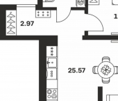 1-комн, 45 кв м, этаж 5/10 ул Ленина, 16