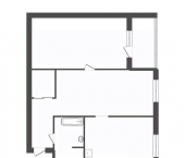 2-комн, 55кв м, этаж 4/4 проспект Ленина, 97