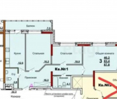 3-комн, 91кв м, этаж 11/14 ул Восточная, 9