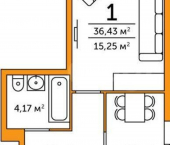 2-комн, 54кв м, этаж 6/16 ул Аркадия Шипунова, 30