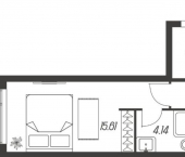 2-комн, 70 кв м, этаж 1/15 Самоварная улица, 21