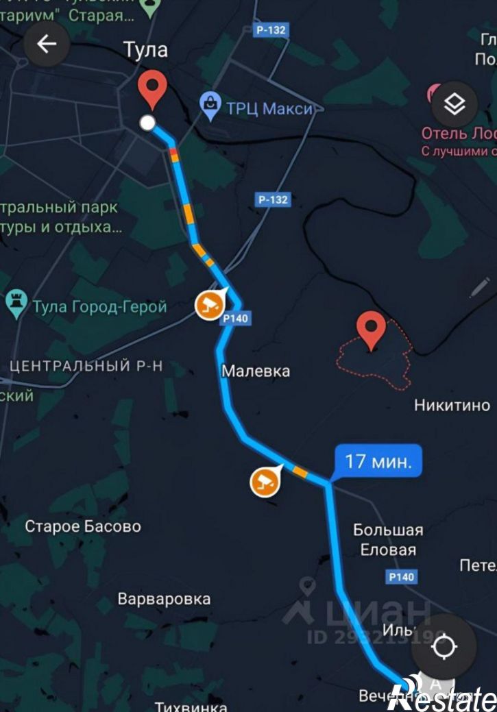 Земельный участок городской округ Тула
