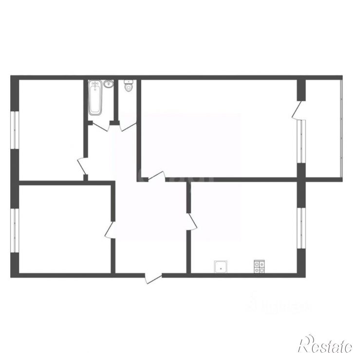3-комн квартира ул Садовая, 9а,  д. 9а