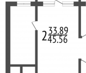 2-комн, 46кв м, этаж 2/5 Тула, посёлок Хомяково, Хомяковская улица, 5