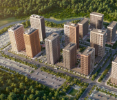 1-комн, 41 кв м, этаж 10/25 Тула