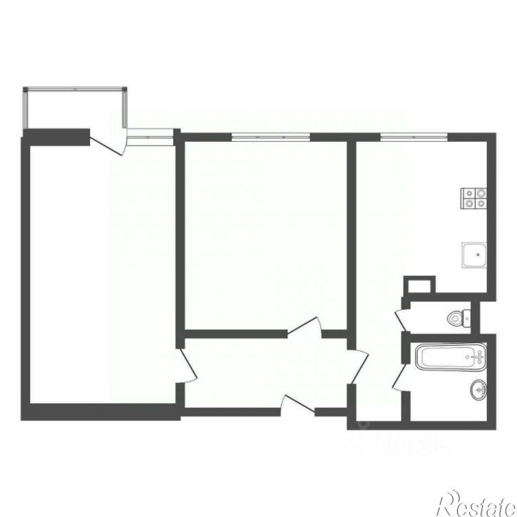 2-комн квартира ул Юности, 3,  д. 3