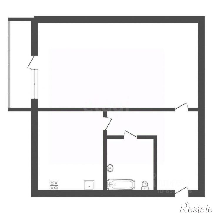 1-комн квартира ул Революции, 1б,  д. 1б