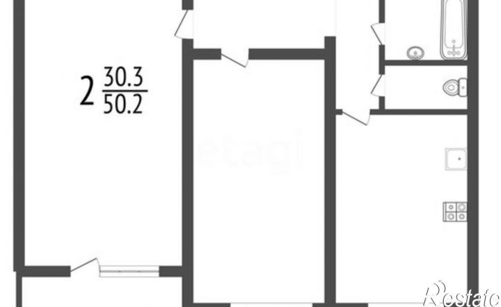 2-комн квартира Тула, улица Братьев Жабровых, 9