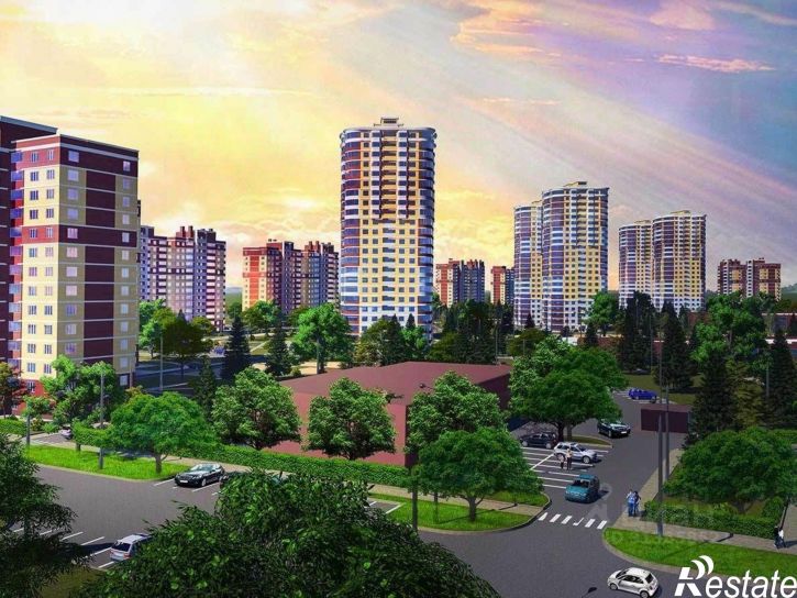 3-комн квартира в новом доме улица Академика Насоновой, 1А