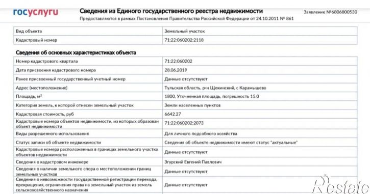 Земельный участок село Карамышево