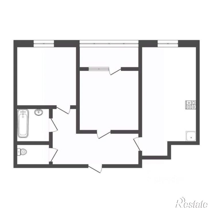2-комн квартира
