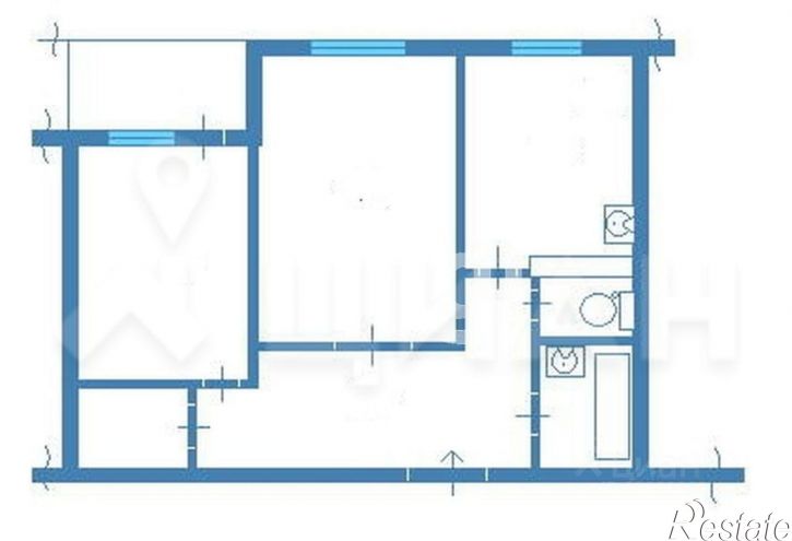 2-комн квартира Тула, улица Бондаренко, 9