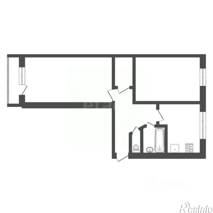 2-комн квартира ул Школьная, 30,  д. 30
