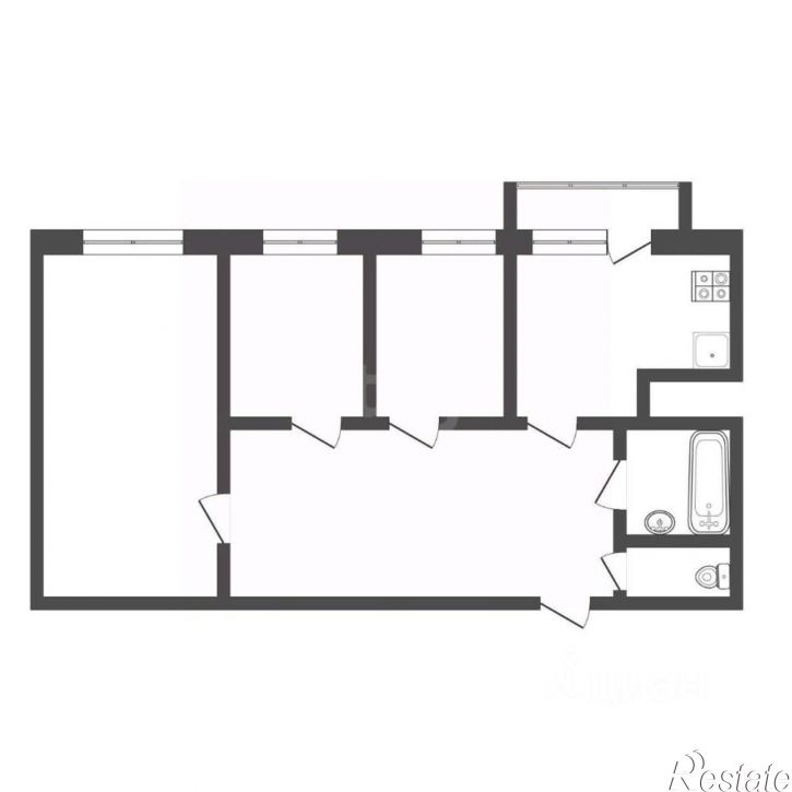 3-комн квартира Киреевский район