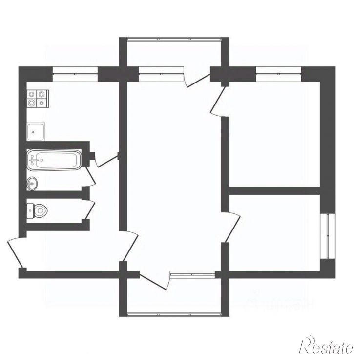 3-комн квартира ул Дачная, 10,  д. 10