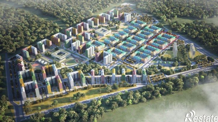 2-комн квартира в новом доме улица Героев России, 4