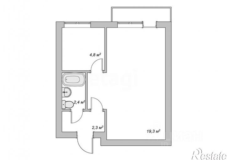 1-комн квартира