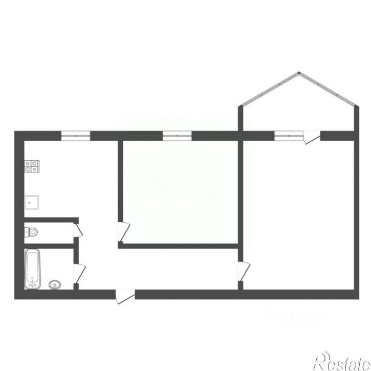 2-комн квартира