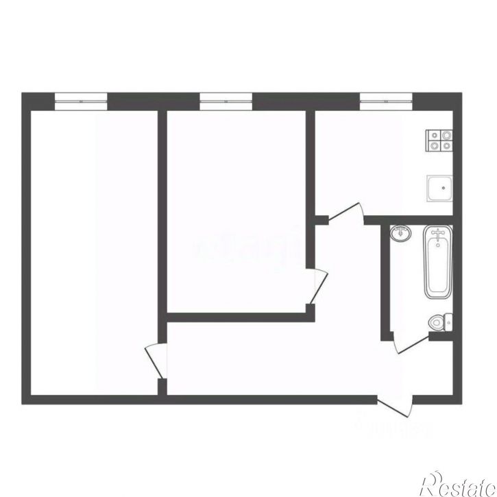 2-комн квартира