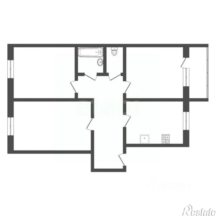 3-комн квартира Киреевский район, Киреевск