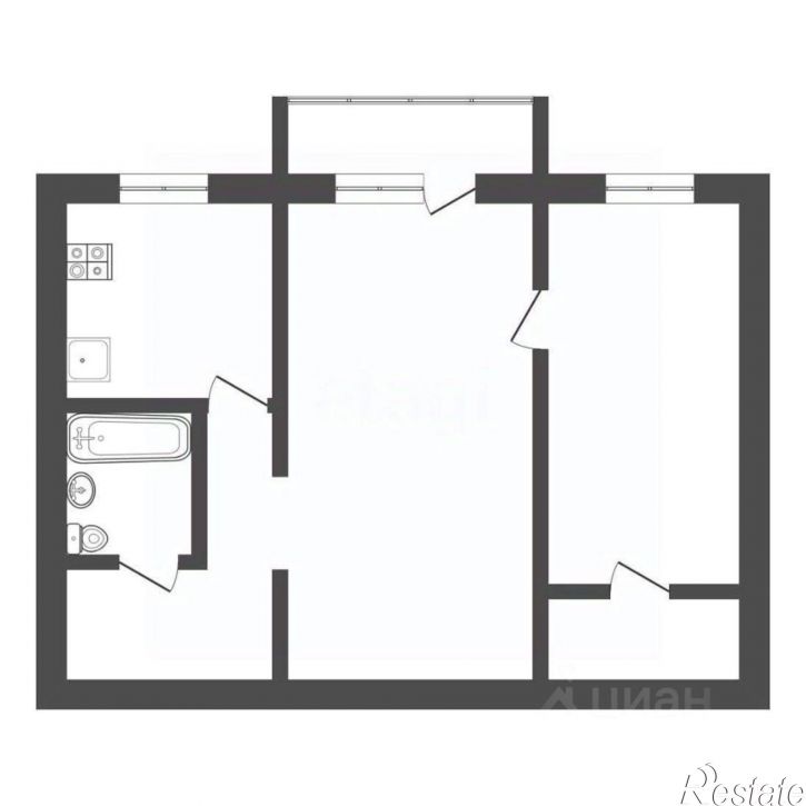 2-комн квартира