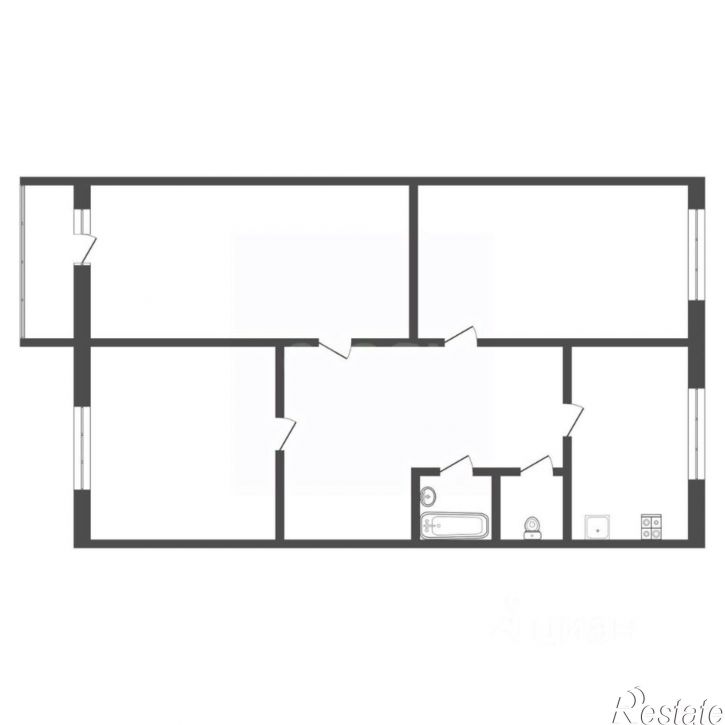 3-комн квартира