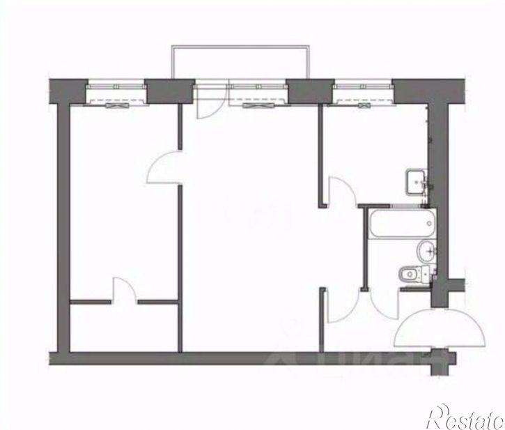 2-комн квартира